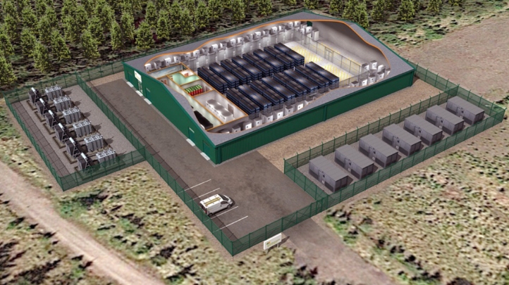 An artist's impression of what Scottish Power's 'super battery' at its Whitelee wind farm will look like once complete. Image: Scottish Power 